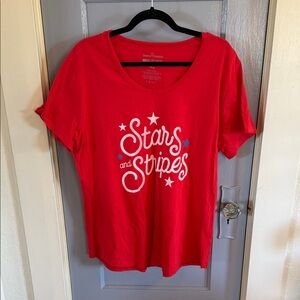 Stars and Stripes Red Short Sleeve Tee